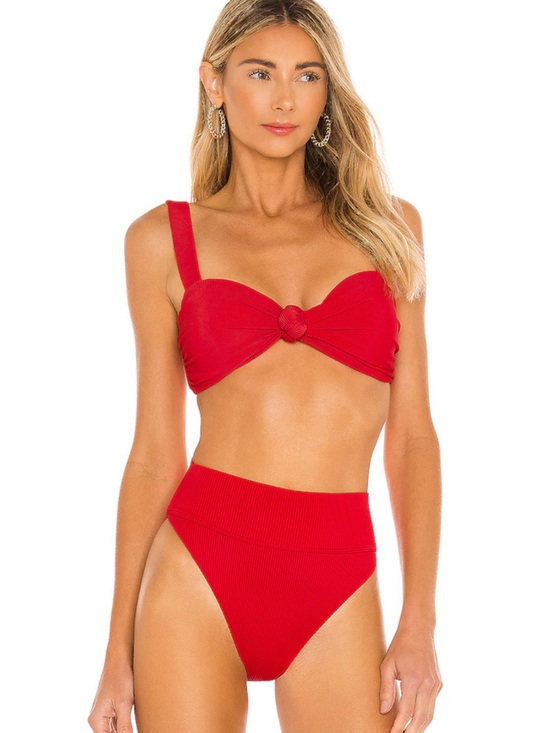 Beach Riot Other - Beach Riot Red Sophia/Highway Bikini Set